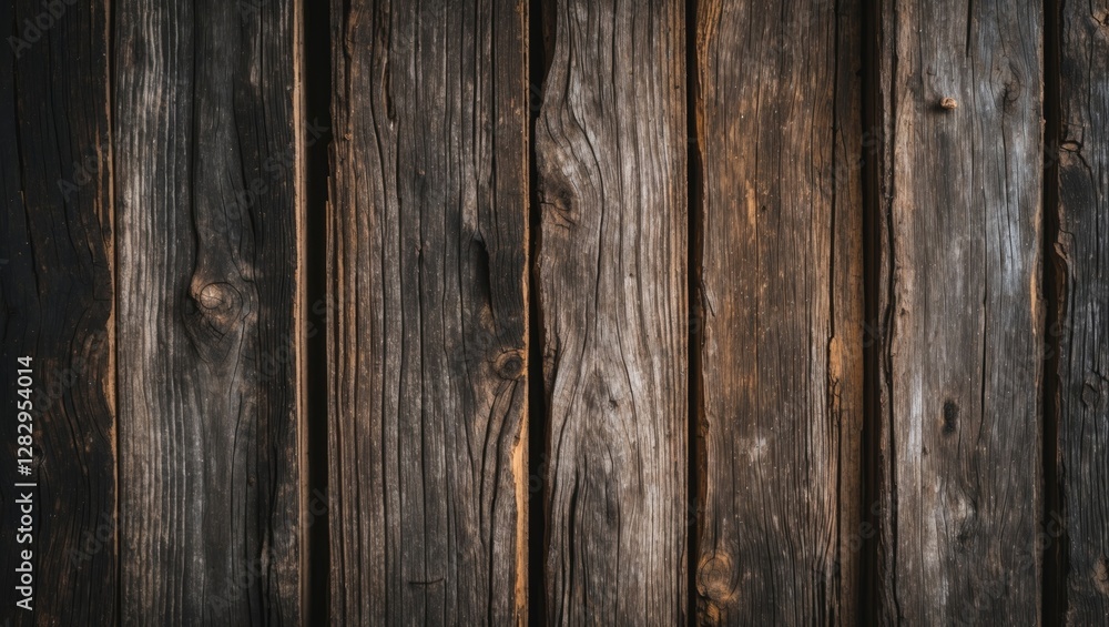 Weathered wooden planks with natural grain textures in various shades of brown suitable for backgrounds or design elements Weathered wooden planks with natural grain textures in various shades of brown suitable for backgrounds or design elements
