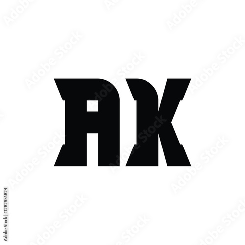 Free Download AK monogram logo design letter text name symbol monochrome logotype alphabet character simple logo - GFXLoad