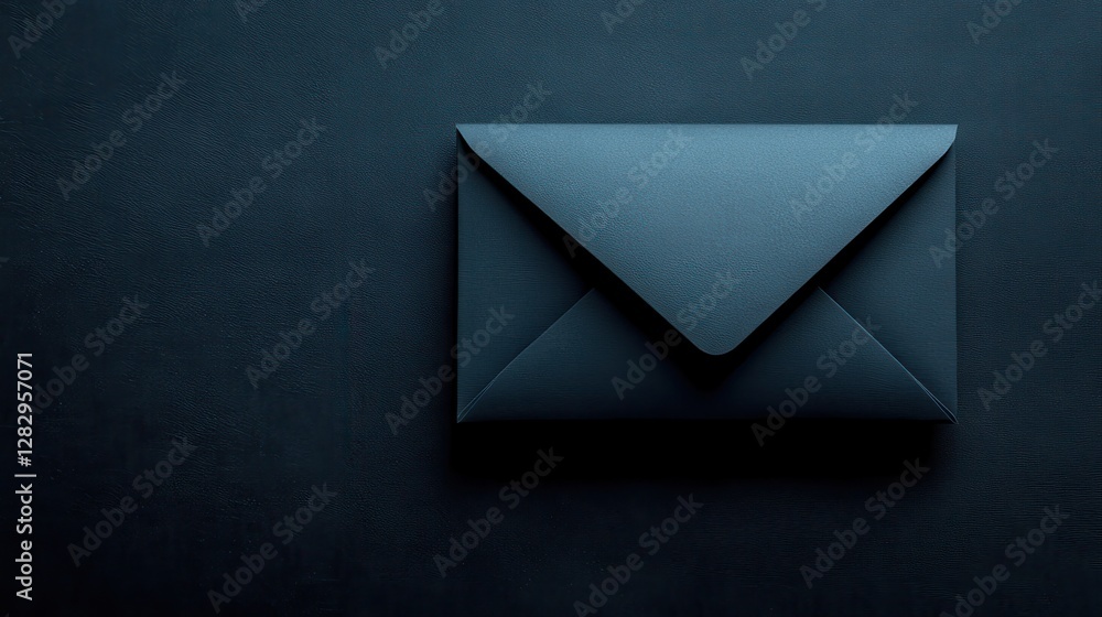 Simple yet elegant envelope isolated against a plain background emphasizing the art of personal correspondence Simple yet elegant envelope isolated against a plain background emphasizing the art of personal correspondence