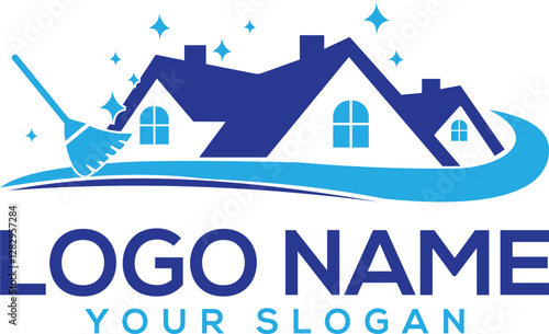 Illustration graphic vector of cleaning services concept logo design template