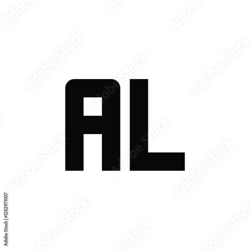 Free Download AL monogram logo design letter text name symbol monochrome logotype alphabet character simple logo - GFXLoad