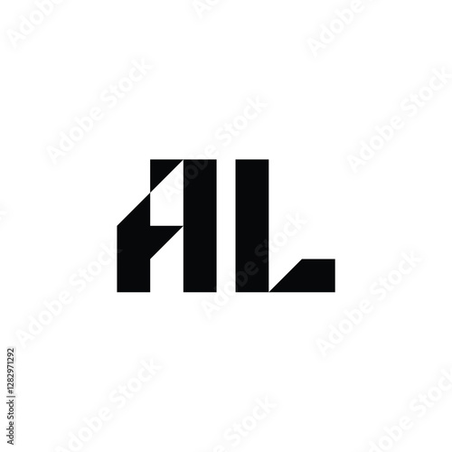 Free Download AL monogram logo design letter text name symbol monochrome logotype alphabet character simple logo - GFXLoad