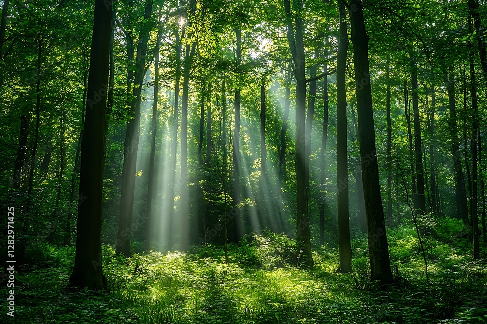 Obraz premium Morning in the forest