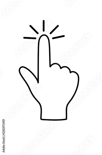 指で押すアイコン