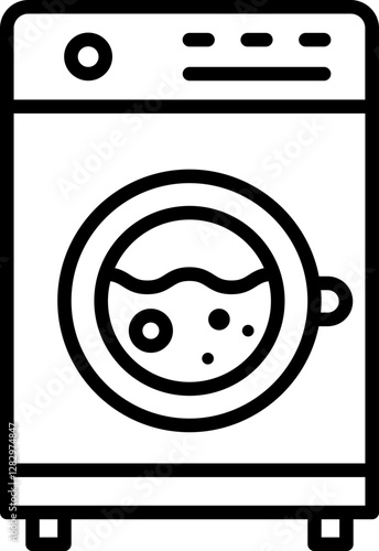 washing machine outline design