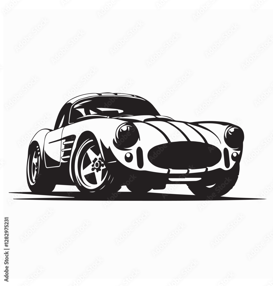 Fototapeta premium City Car Vector image. Modern small city car vector design on white background.