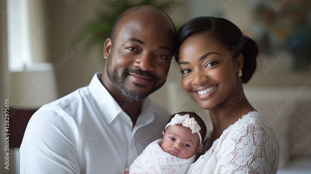 happy parents embracing their newborn baby daughter at home sharing love joy and emotional connection in a beautiful family moment of parenthood happy parents embracing their newborn baby daughter at home sharing love joy and emotional connection in a beautiful family moment of parenthood