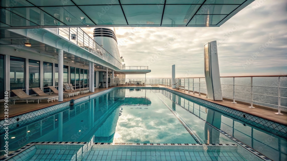 Stunning Hyper-Realistic Depiction of a Luxury Pool Area. Generative AI Stunning Hyper-Realistic Depiction of a Luxury Pool Area. Generative AI
