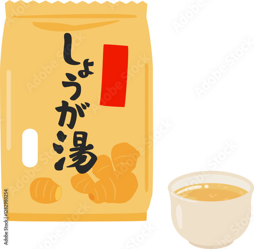 袋入りのショウガ湯