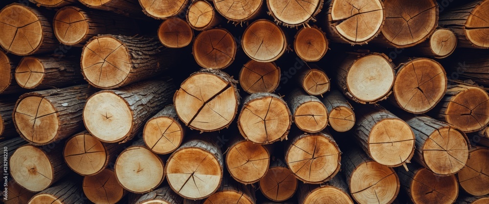 Close-up view of stacked tree logs with distinct rings and textures showcasing natural wood patterns and colors Close-up view of stacked tree logs with distinct rings and textures showcasing natural wood patterns and colors