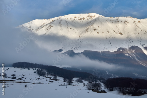 Le creste della Maiella in una giornata invernale - Passo San Leonardo - L'Aquila
