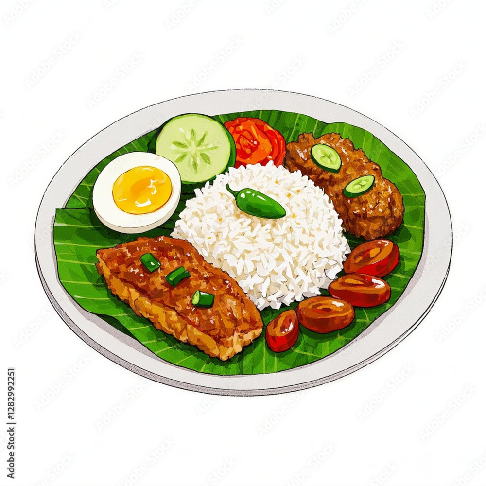 fried fish with rice fried fish with rice
