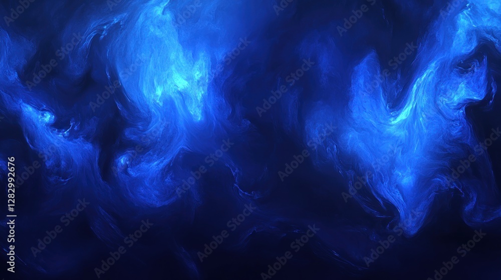 Abstract blue swirling nebula-like background. Abstract blue swirling nebula-like background.