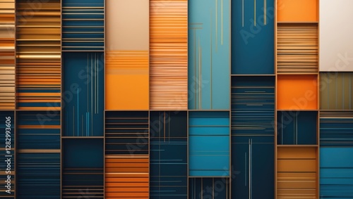 Colorful abstract geometric lines and shapes background for modern design and creative projects showcasing vibrant hues and patterns.