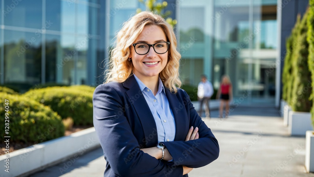 © Yuudaishin - Successful Female Entrepreneur Standing with Confidence in a Modern Business District' © Yuudaishin - Successful Female Entrepreneur Standing with Confidence in a Modern Business District'