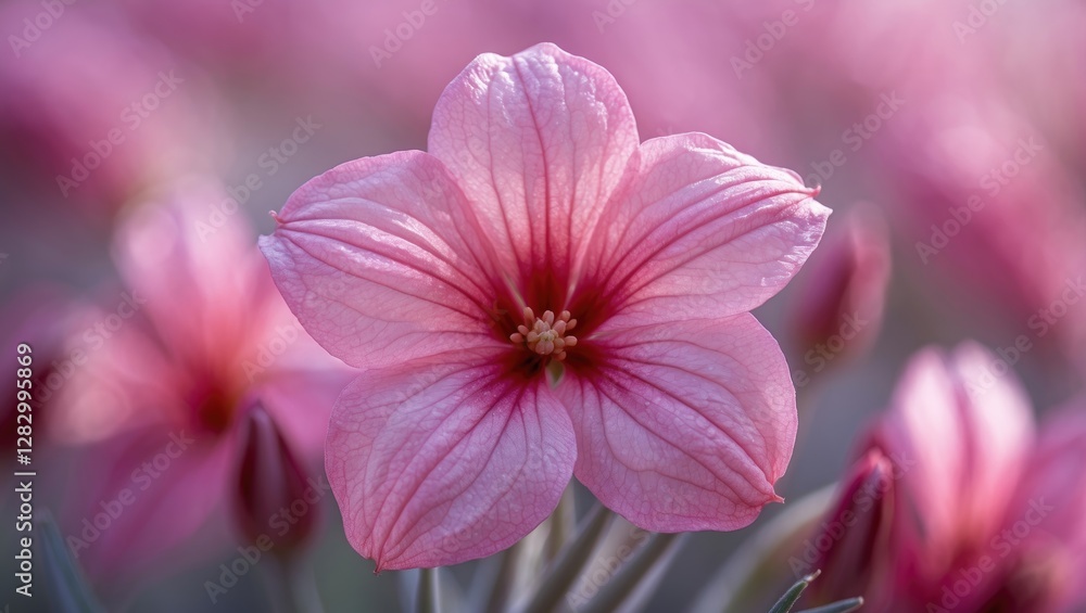 Delicate close-up of a pink flower highlighting intricate petal textures with soft blurred background for a serene floral aesthetic. Delicate close-up of a pink flower highlighting intricate petal textures with soft blurred background for a serene floral aesthetic.