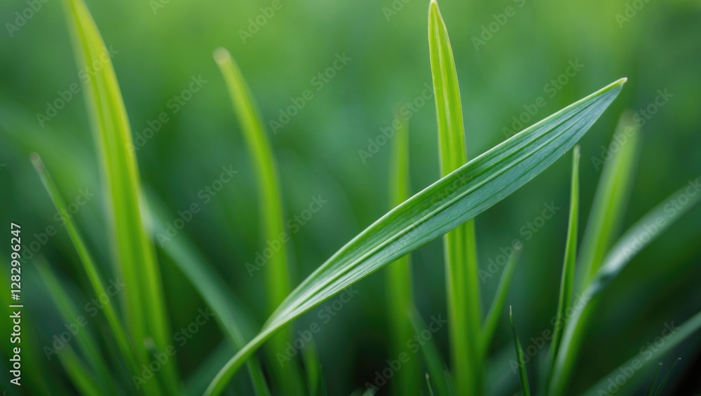 Lush green grass blades in nature showcasing vibrant textures and soft focus background for serene landscaping imagery. Lush green grass blades in nature showcasing vibrant textures and soft focus background for serene landscaping imagery.