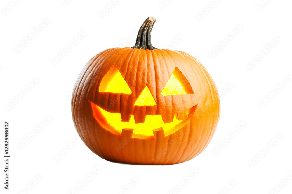 Festive pumpkin with playful face for Halloween Festive pumpkin with playful face for Halloween
