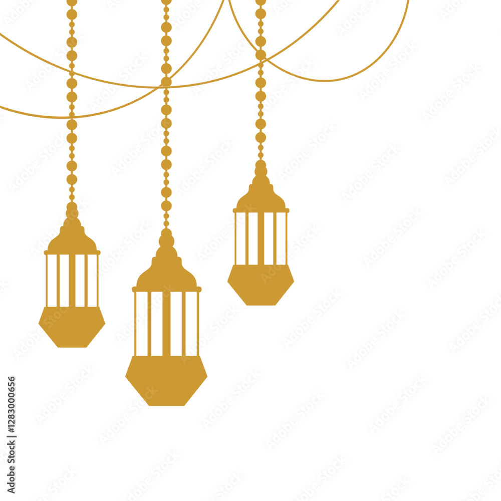 Obraz premium Islamic Lantern Corner