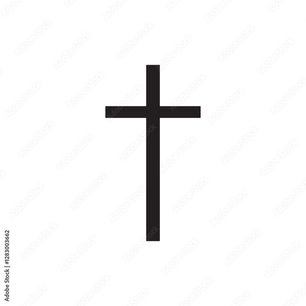 Christian cross catholic icon collection. Different style religious symbol Christian cross catholic icon collection. Different style religious symbol