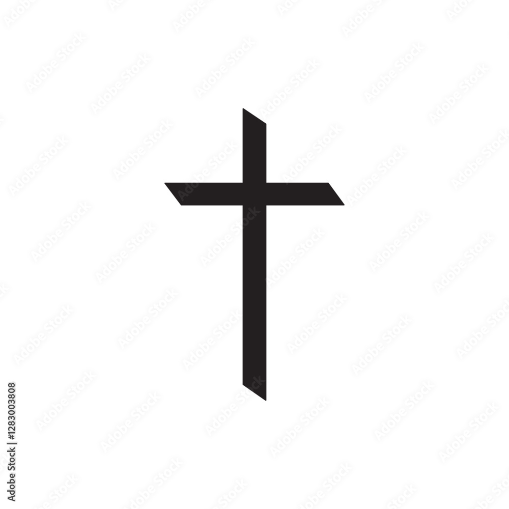 Christian cross catholic icon collection. Different style religious symbol Christian cross catholic icon collection. Different style religious symbol