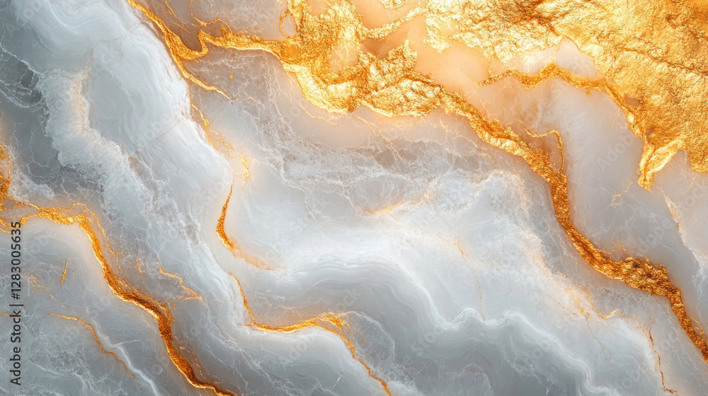 Background texture resembling polished marble with veins of gold and soft white tones Background texture resembling polished marble with veins of gold and soft white tones