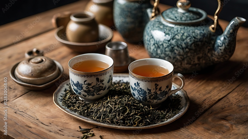 teapot and cup of tea teapot and cup of tea