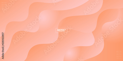 Minimal soft orange geometric background with abstract waves in the background. Vector Eps10