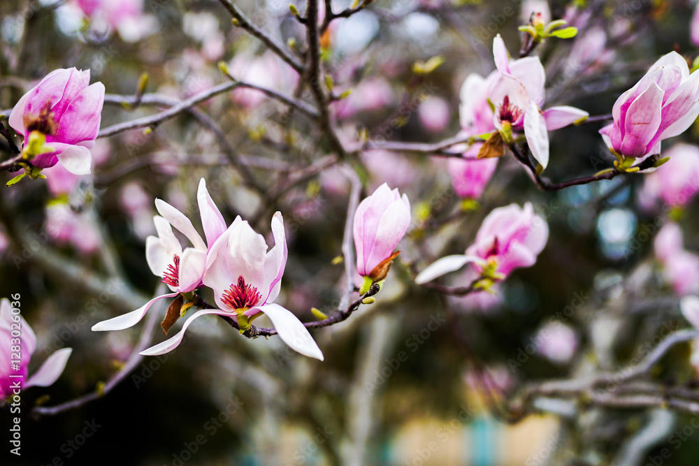 Obraz premium magnolia tree blossom