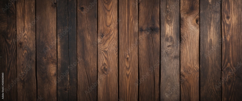 Wooden texture background with dark and light brown planks arranged vertically showcasing natural grain patterns Wooden texture background with dark and light brown planks arranged vertically showcasing natural grain patterns