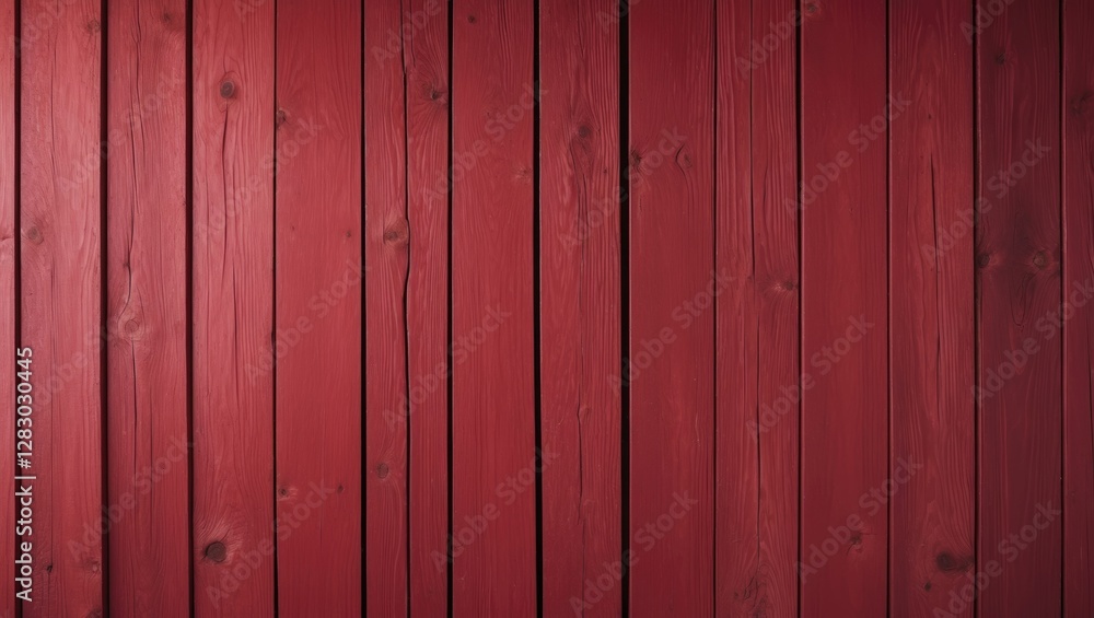 Red wooden wall panels with a smooth finish arranged vertically in a seamless pattern. Textured surface details visible. Red wooden wall panels with a smooth finish arranged vertically in a seamless pattern. Textured surface details visible.