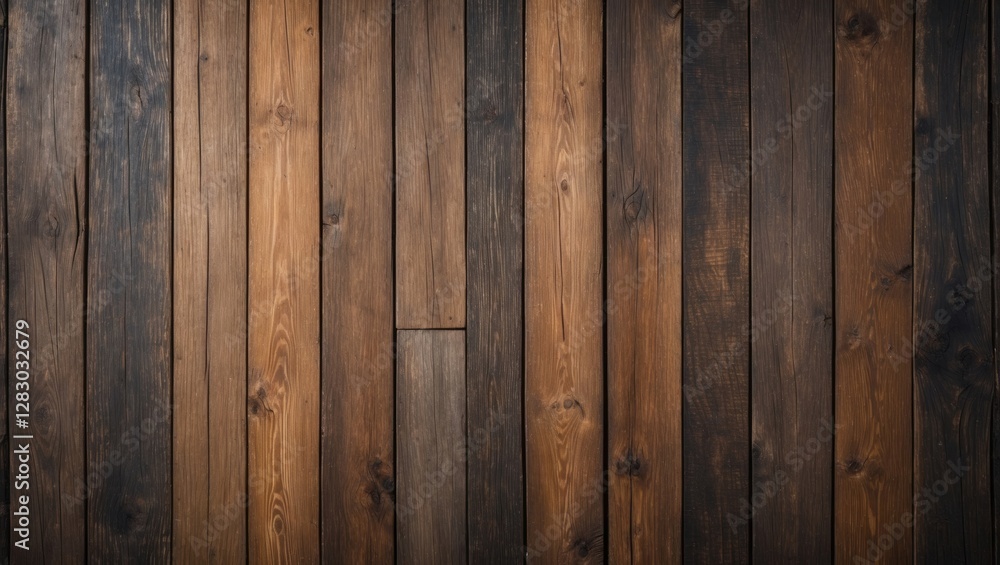 Wooden floor texture in varying shades of brown and black with a natural grain pattern for background or design use Wooden floor texture in varying shades of brown and black with a natural grain pattern for background or design use