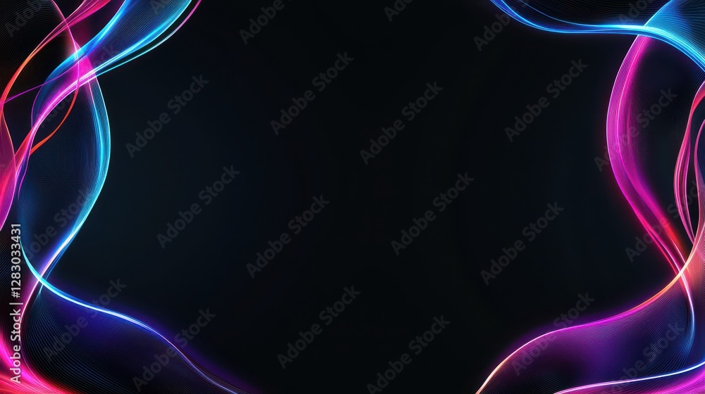 A vibrant, abstract background featuring colorful, flowing lines against a dark backdrop, perfect for digital designs and creative projects. A vibrant, abstract background featuring colorful, flowing lines against a dark backdrop, perfect for digital designs and creative projects.