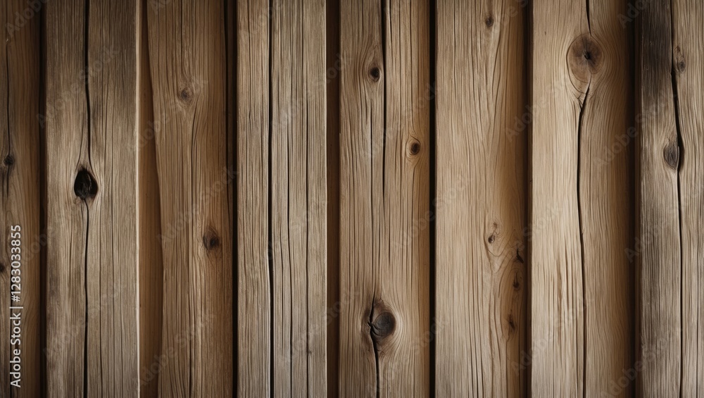Naklejka premium Wooden planks background with vertical lines showcasing natural grain patterns and texture in warm tones