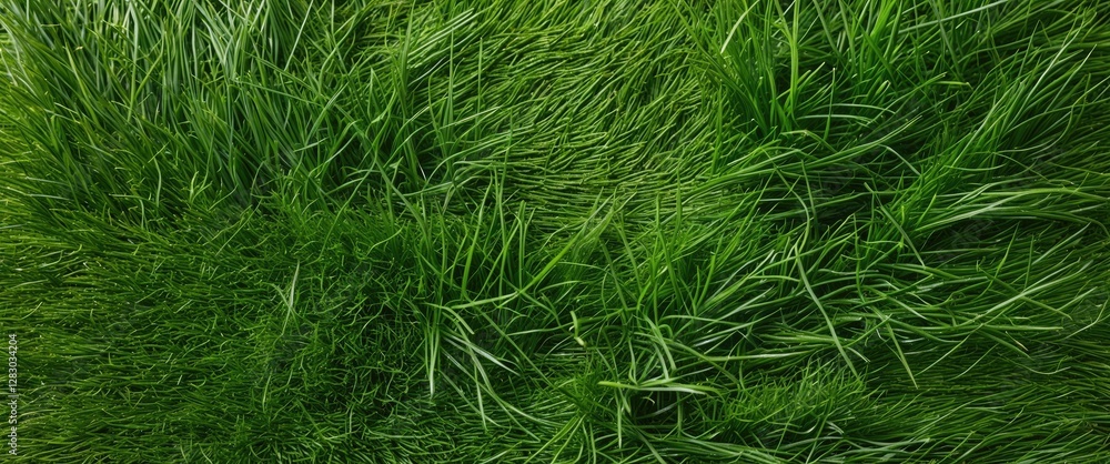Green grass texture background with various shades and heights of blades creating a natural landscape scene. Green grass texture background with various shades and heights of blades creating a natural landscape scene.