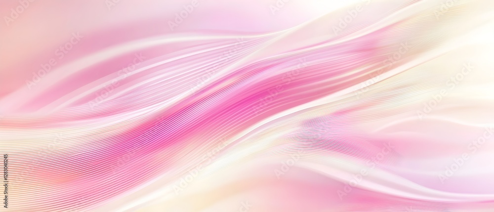 A pink and orange wave with a white background A pink and orange wave with a white background