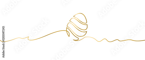  line art Continuous one line ester Easter eggs. Happy Easter, Vector illustration eps