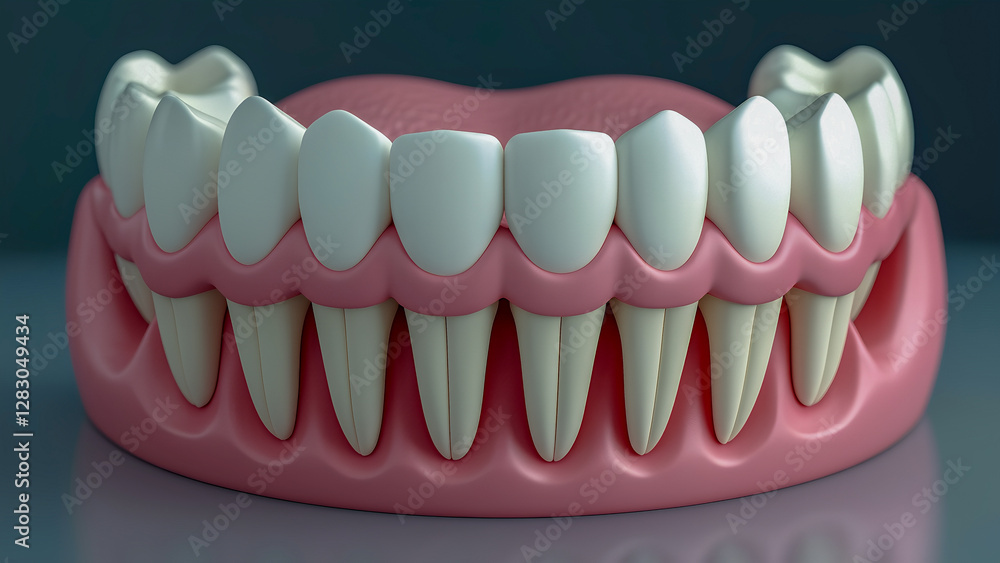 Fototapeta premium 3D model of a human tooth
