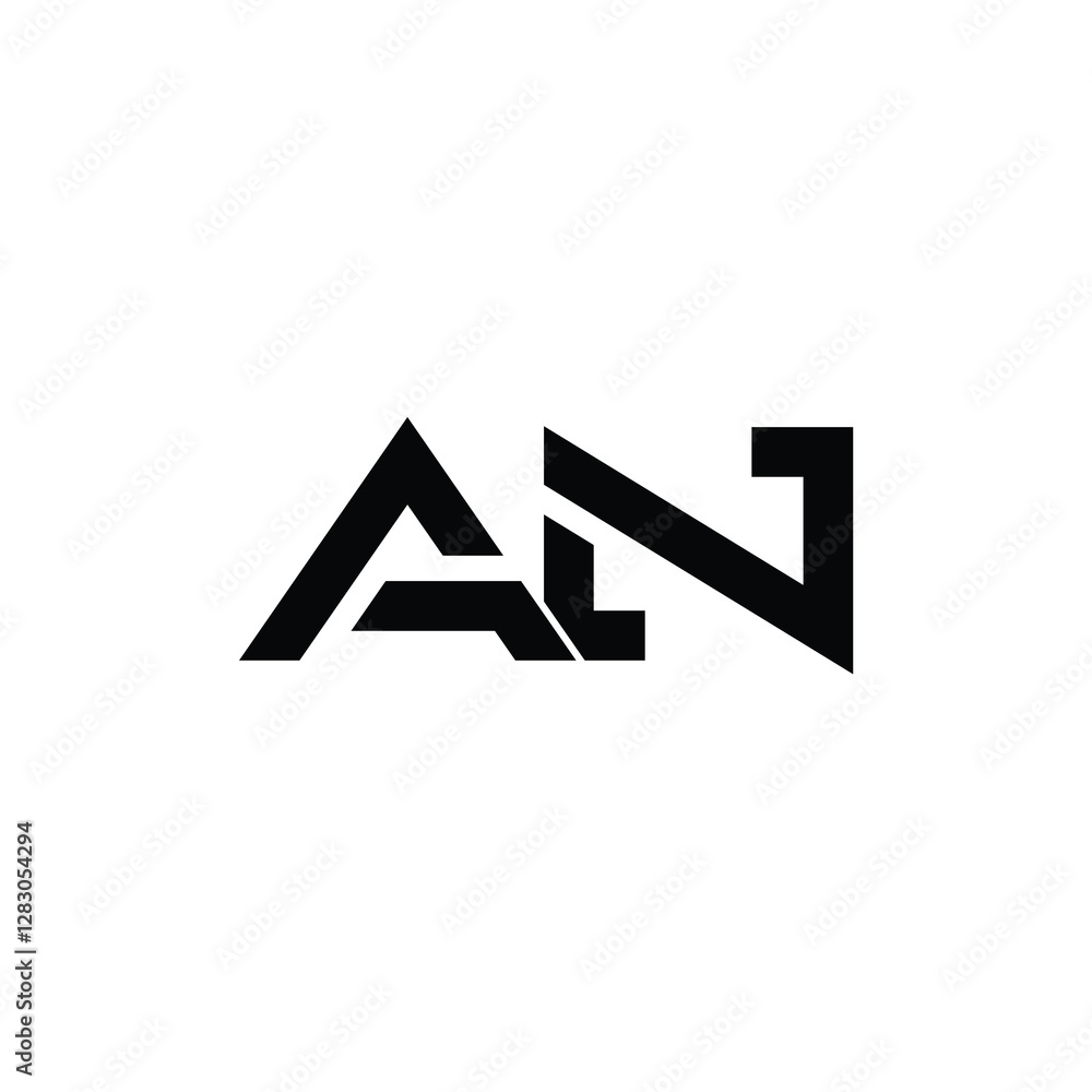 AN monogram logo design letter text name symbol monochrome logotype alphabet character simple logo AN monogram logo design letter text name symbol monochrome logotype alphabet character simple logo