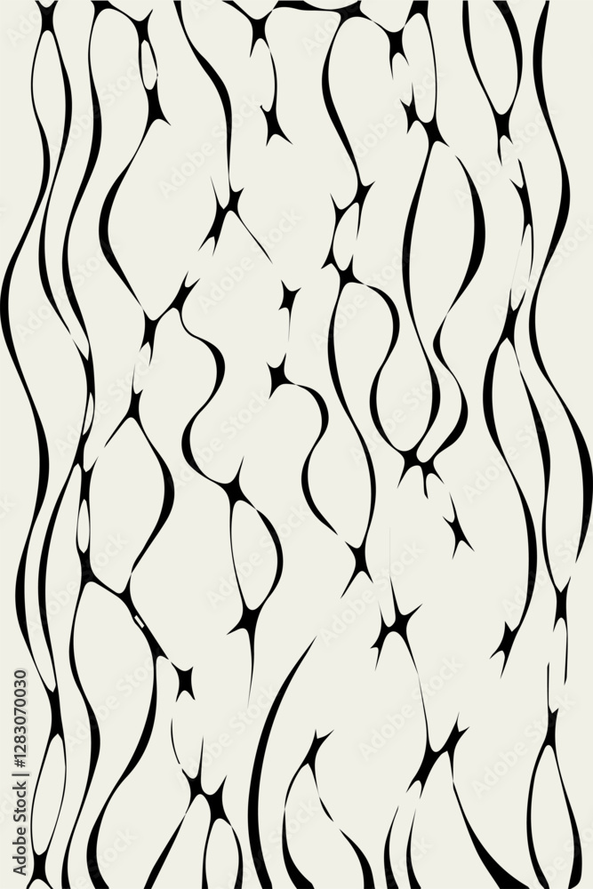 Fototapeta premium Minimalist Modern Wall Art Print Poster. Printable Poster Wall Decoration. Simple Line Poster Wall Decor, trend, modern, perfect for design in the living room, bedroom, kitchen, office