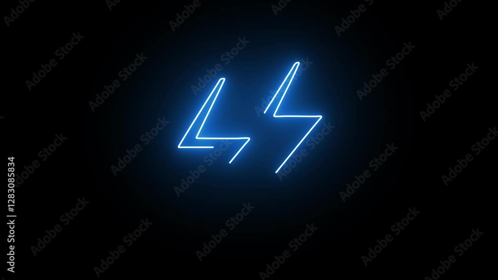 icon neon animation alpha background icon neon animation alpha background