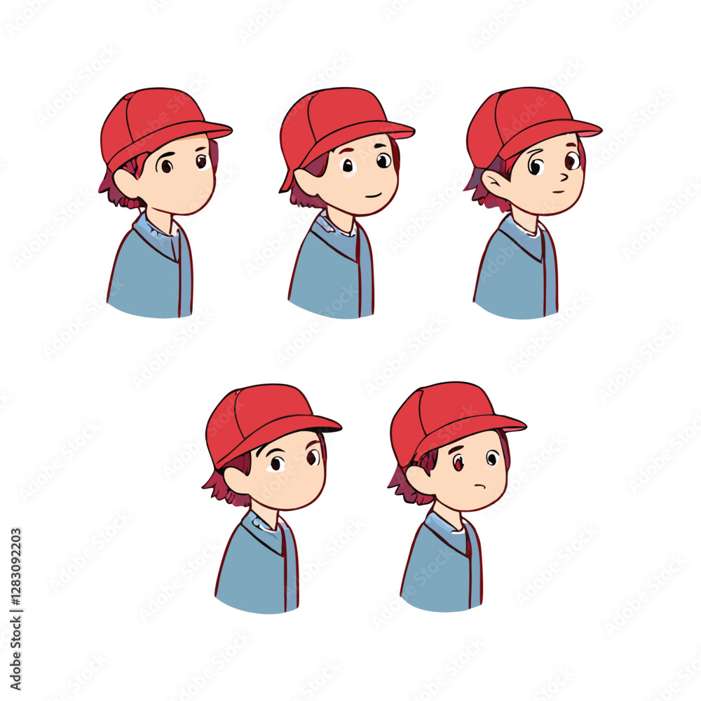School boy character animation and vector design School boy character animation and vector design