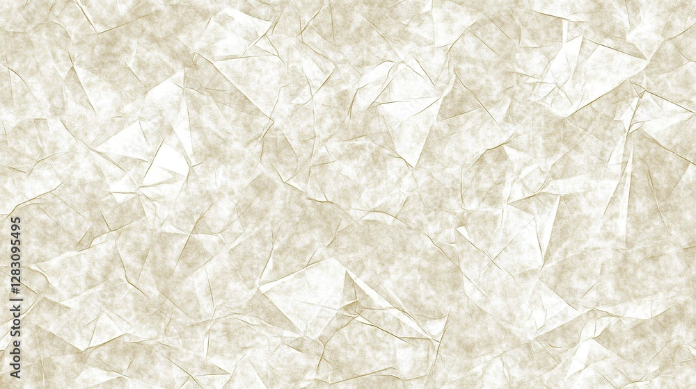 Obraz premium Beige crumpled paper texture background, design element