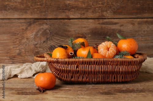 Wicker basket of sweet mand...