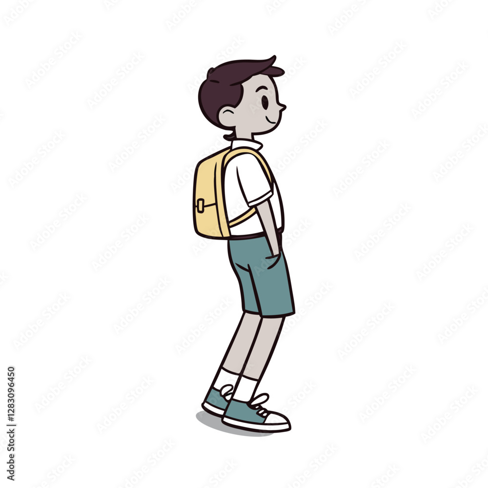 School boy character animation and vector design School boy character animation and vector design