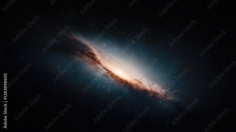 Fototapeta premium Spiral Galaxy in Deep Space (6)