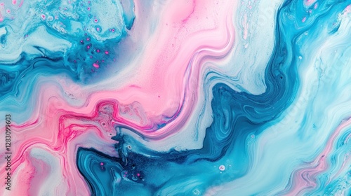 Wallpaper Mural Abstract pink and blue liquid marble texture. Torontodigital.ca