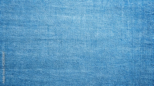 Softly lit denim fabric with subtle weave texture, showcasing the intricate stitching and color gradient, ideal for fashion or textile projects, texture, light blue