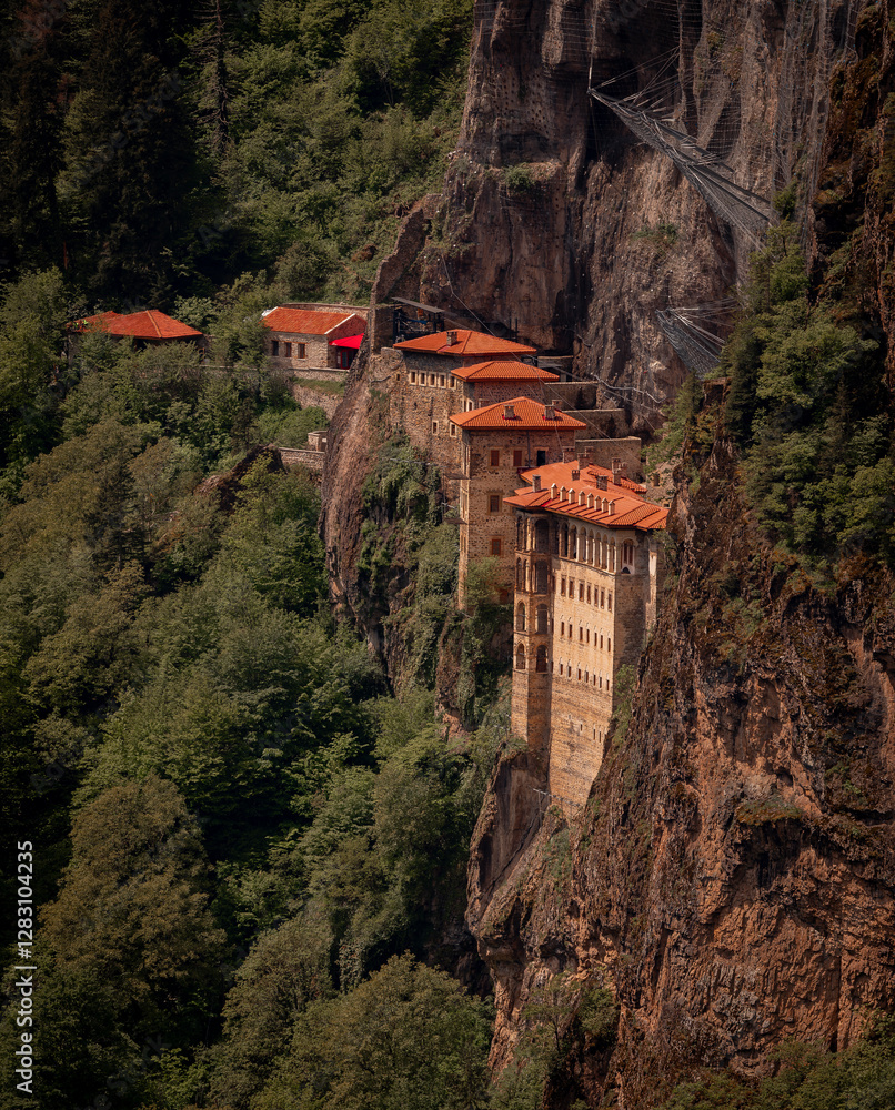 Sumela Monastery (Turkish: Sümela Manastırı) is a Greek Orthodox monastery, in the Maçka district of Trabzon Province in modern Turkey.