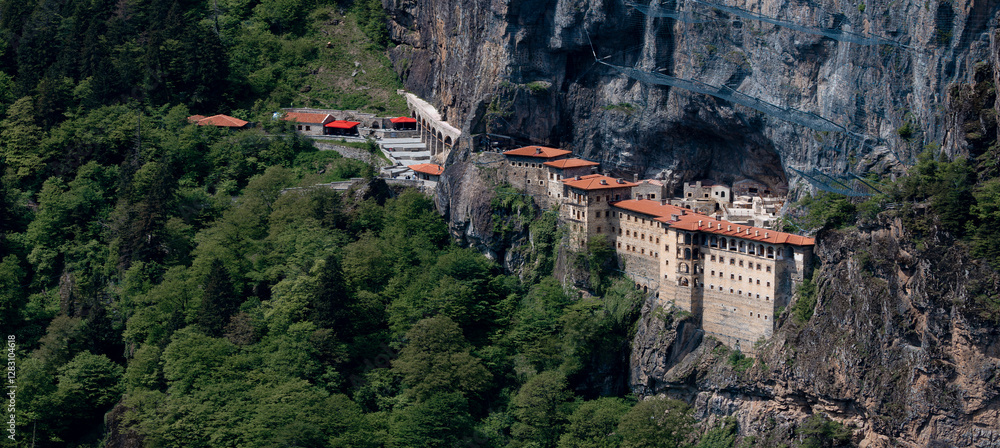 Sumela Monastery (Turkish: Sümela Manastırı) is a Greek Orthodox monastery, in the Maçka district of Trabzon Province in modern Turkey.